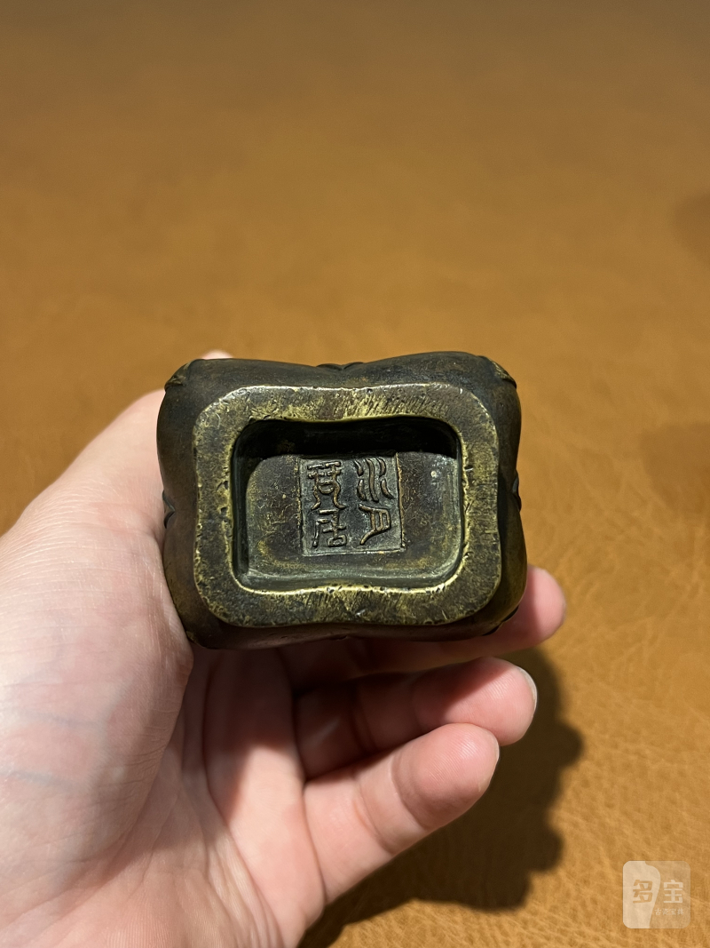 清乾隆 清 乾隆铜禅纹香瓶 - 图8